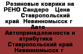 Резиновые коврики на РЕНО Сандеро › Цена ­ 600 - Ставропольский край, Невинномысск г. Авто » Автопринадлежности и атрибутика   . Ставропольский край,Невинномысск г.